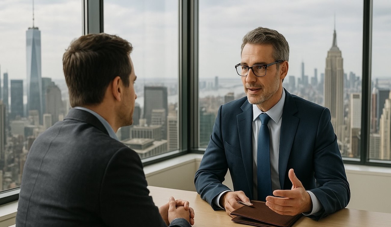 Real estate investors reviewing a property deal